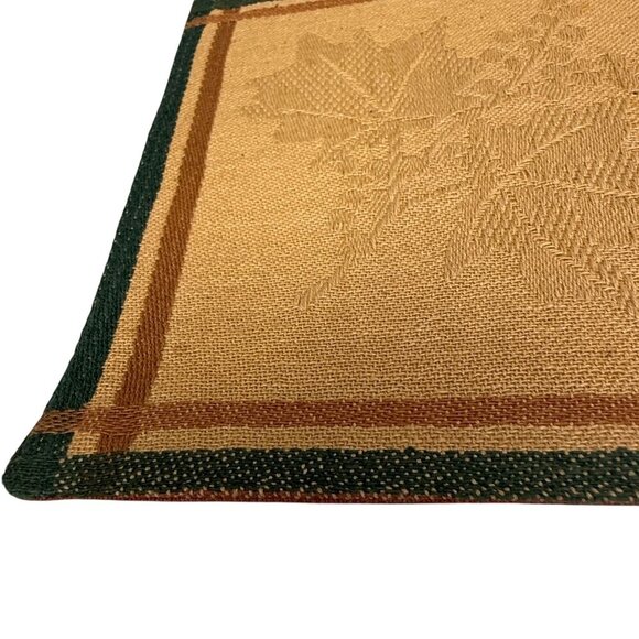 Autumn Leaf Placemats Set of 4 Orange Yellow Cotton Tapestry Bed Bath & Beyond - Picture 11 of 12